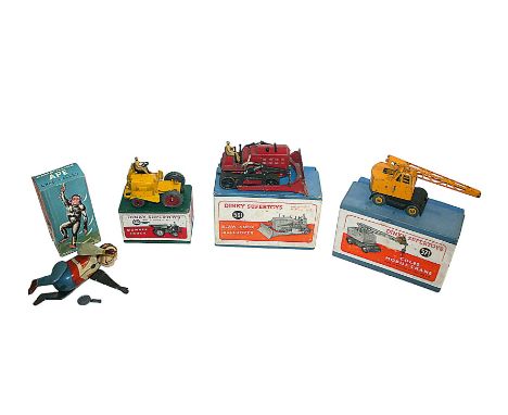 BOXED DINKY TOYS 3 boxed Dinky Toys, 562 Dumper Truck, 571 Coles Mobile Crane, and 561 Blaw Knox Bulldozer. Also with a boxed