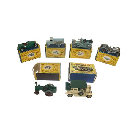 MODELS OF YESTERYEAR - BOXED 6 boxed models, Y5-1 Le Mans Bentley, Y1 Allchin Traction Engine (box damaged), Y6-1 AEC Lorry, 