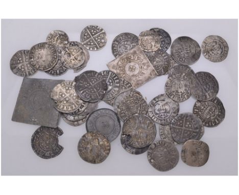 Miscellaneous Hammered pennies, comprising Aethelred II (2), Second Hand type, London/Byrhtalf; and Long Cross, Thetford/Grim