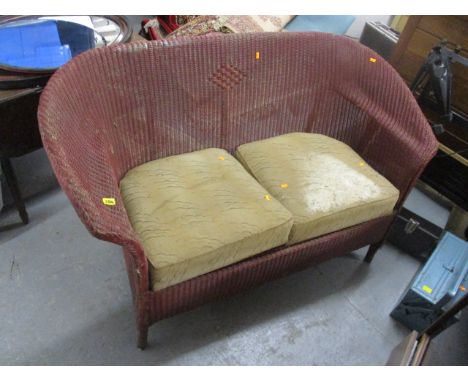 A Lloyd Loom two seater sofa 
