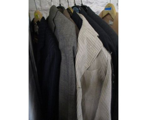 Brooks Brothers gents' suits and others to include a Chester Barrie for Austin Reed navy pinstripe suit 