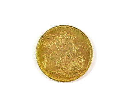 Victoria, Sovereign 1901P (Perth Mint), light contact marks/hairlines, good edge, AEF.