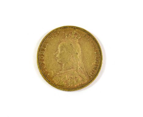 Victoria, Sovereign 1890M (Melbourne Mint), Jubilee Head, a few light contact marks/hairlines, good edge, Fine.