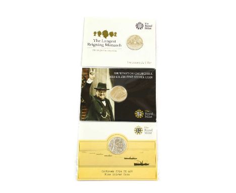 3 x UK Commemorative Silver £20 Coins comprising: 2014 ‘Centenary of the Outbreak of WW1,’ obv. Rank-Broadley portrait of the