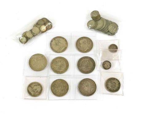 7 x Silver Crowns comprising: George IV 1821 SECUNDO(x2) both with numerous scratches, contact marks &amp; edge knocks VG &am