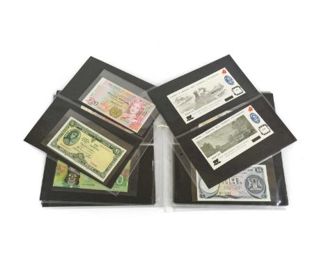 The British Isles and Commonwealth Banknotes, Cheques and Shares, comprising: Bank of England: 7 x 10 shillings series C, inc