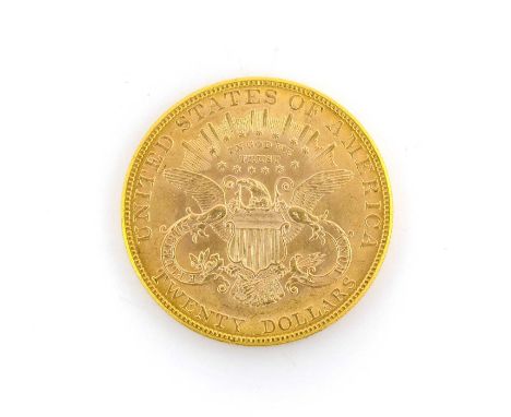 USA, 'Double Eagle' 20 Dollars 1907, obv. coronet head left, rev. TWENTY DOLLARS below eagle, 34.3mm, 33.4g, .900 gold, light