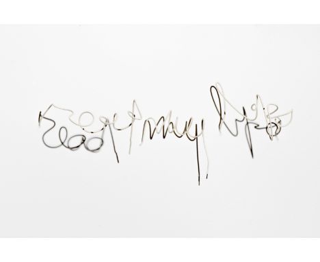 FRED EERDEKENS (born 1951)Read My Lips  1992InstallationSigné, titré et numéroté 2/6 sur la boîte d'origine en cartonFil d'ac