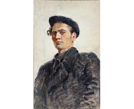 RUSSIAN SCHOOL, EARLY 20TH C, STUDIES FOR PORTRAITS AND LANDSCAPES, OIL SKETCHES ON BOARD, SEVERAL INSCRIBED IN CYRILLIC VERS