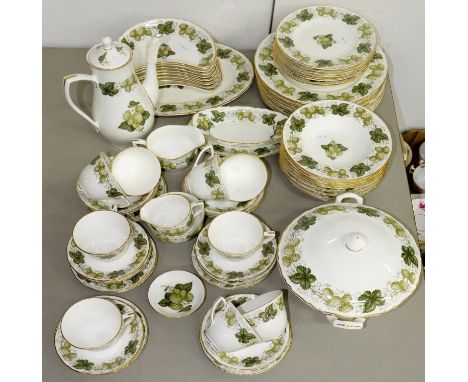 A ROYAL WORCESTER BONE CHINA MATHON PATTERN DINNER SERVICE, C1965, PRINTED MARK Although not each piece has been individually