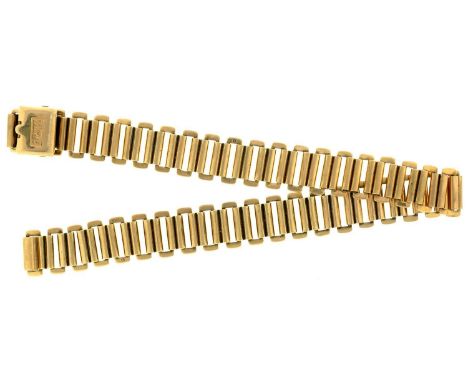 A 9CT GOLD BRACELET, APPROX 160MM L, MARKED BONKLIP, BIRMINGHAM 1952, 9.7G Good condition with light scratches consistent wit