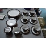 Hornsea Pottery Contrast Pattern Tableware 20+pcs