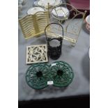 Cast Iron Kitchen Bookstands, Skillets, Warmer, et