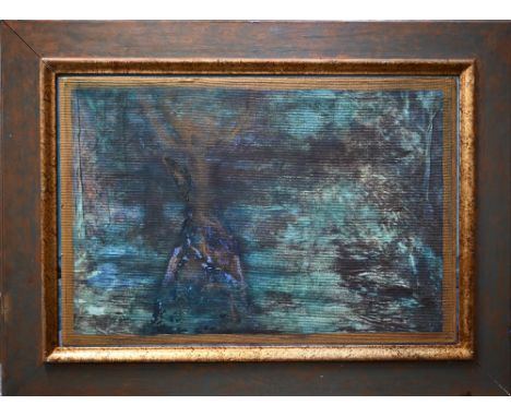 Elizabeth Macfarlane - 'Reflection', mixed media, 41 x 60 cm, hand-finished frame 