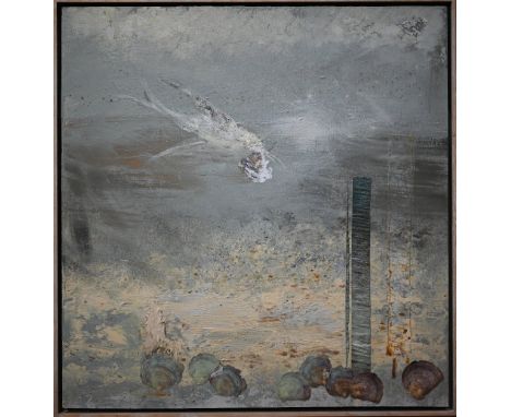 Elizabeth Macfarlane - 'Oyster Catcher', mixed media, 91 x 87 cm 