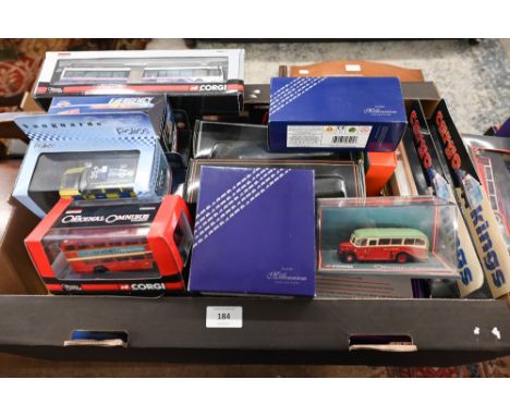 Twenty-two boxed Corgi model vehicles and various others including Matchbox, Gilbow etc (box) 
