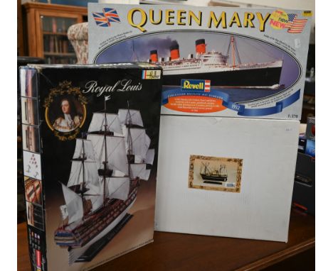 Three model ship kits 