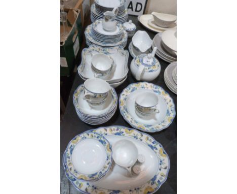 A Hutschenreuther 'Papillon' tea and dinner service of 55 pieces