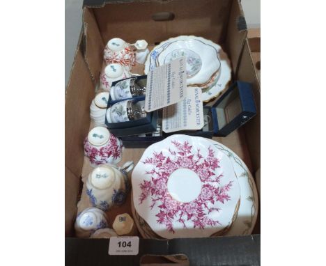 A quantity of Coalport, Royal Worcester and other ceramics