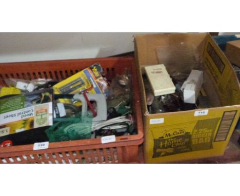 Three boxes of tools and sundries