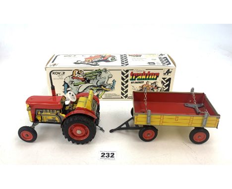 Fetor clockwork Tractor and Trailer, boxed