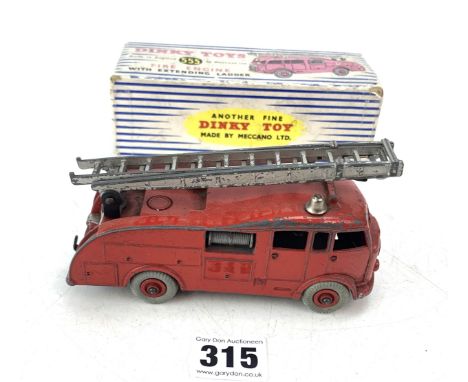Dinky Toys Fire Engine with extending ladder, no. 555, boxed