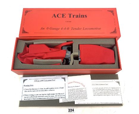 Ace Trains 0 gauge 4-4-0 LNER black Tender Locomotive 'The Ace 2006 Celebration Class', boxed
