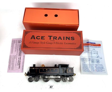 Ace Trains 0 gauge black LNER 4-4-4 tank locomotive, boxed 