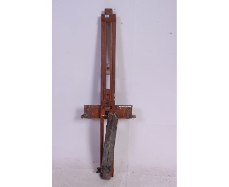A vintage large wooden artists easel having metamorphic action previously owned by listed artist Michael Coote - Sherlock Hol