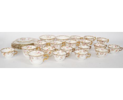 A pretty vintage transfer printed tea service, no makers marks. 