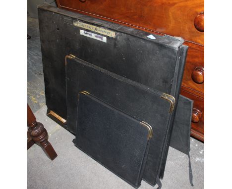 A collection of vintage artist folios - various examples from the mid 20th century. H70 x W92 cm 
