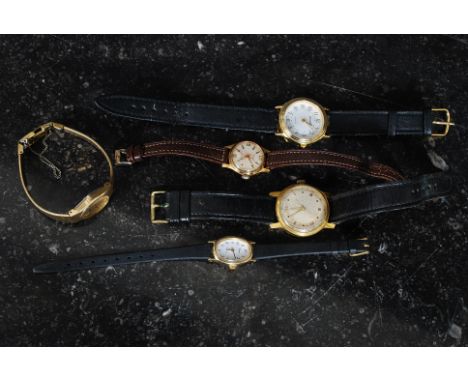 A collection of ladies and gents wrist watches to include Le Cheminant 17 jewel gents, Ladies Carol, Services, Timex etc plea