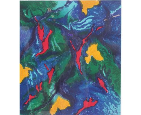 John Hubbard (b.1931) ` Water Garden ` Lithograph with aquatint Numbered 26 / 100, titled, signed and dated 1991 in pencil 55