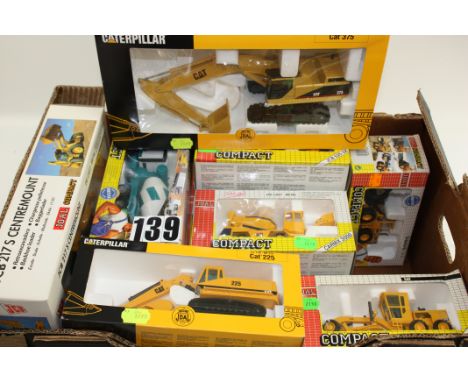 Joal Compact & CAT Construction Vehicles (18), in original boxes, E, boxes G-E (18)