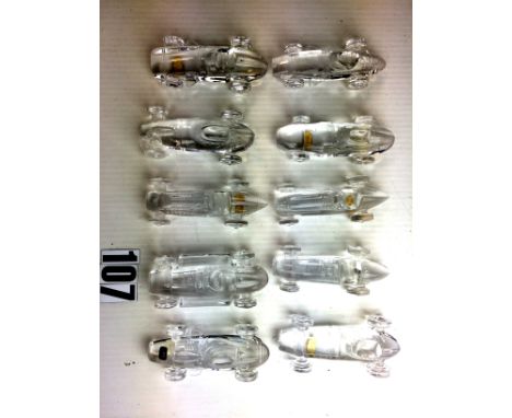 Atlantis Crystal Racing Car Model Paper Weights: various models, VG (10)