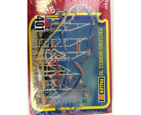 An uncommon Faller Exclusive edition HO Scale Fairground 'Russian Mountain' ride Kit: serial reference 450, an exclusive edit