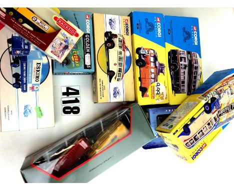 A collection of OO and O scale model road vehicles: including models by SkaleAutos, Corgi OOC, Trackside and others for OO Ga