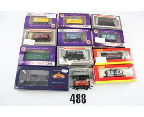 OO Gauge Freight stock by Dapol Bachmann and Hornby: eight assorted wagons by Dapol including SR Gunpower (sic), Nicholsons B
