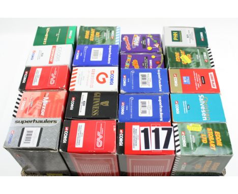 Corgi Superhaulers, 1:64 scale including Eddie Stobart, James Irlam, Guinness, C.S.Ellis and others, in original boxes, E, bo
