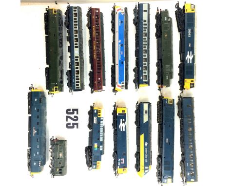 A Collection of LIMA OO Gauge; including 'RAILTRACK CLEARING THE WAY' in BR maroon,  Class 73 loco, and others, P-G dusty (14