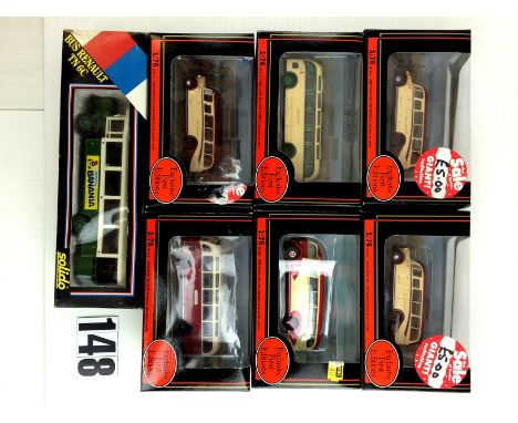 Gilbow EFE 1:76 scale Boxed Buses: various models, VG, boxes F, together with a Solido Renault 'Banania' Bus in its box G-VG 
