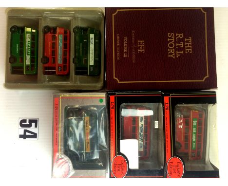 Gilbow Exclusive First Edition 1:76 Scale Buses: including 'The RTL Story' Limited Edition Volume III box set, and various ot