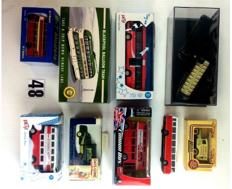 A Collection of Boxed Model Buses: Various makes and models, including duplicates, M, boxes G-E, one without box VG (21)