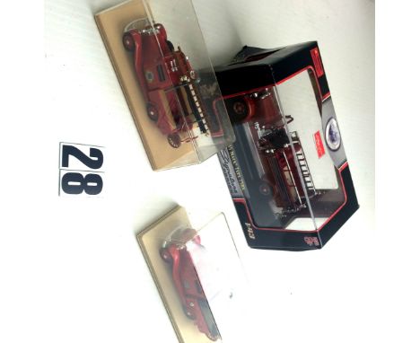 Yatming and Elicor Boxed Fire Engines: Yatming Signature Series 1:43 scale, VG-E boxes G (3), Elicor VG-E boxes F (7)