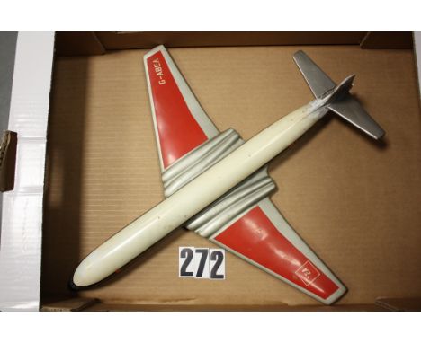 A Skyland Models Comet 4, resin model in BEA livery, registration G-ABEA, F, tail damaged and repaired
