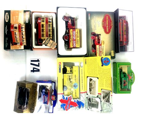 Corgi Boxed Vintage Commercials: including an 'On the Move' Morris Luton Van, Tramway Classics London Transport Fully Closed 