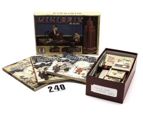 Miniature Children's Books & Toys, including Mr Trunk by Wood, That Little Red Squirrel by Aris, Pip, Squeak And Wilfred by P