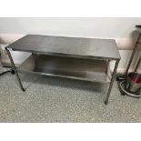 Stainless Steel Rolling Table, 5 ft. long