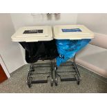 2 Rolling Waste Bins