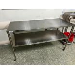 Stainless Steel Rolling Table, 5 ft. long